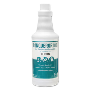 Fresh Products Conqueror 103 Odor Counteractant Concentrate, Cherry, 32 Oz Bottle, 12-carton freeshipping - TVN Wholesale